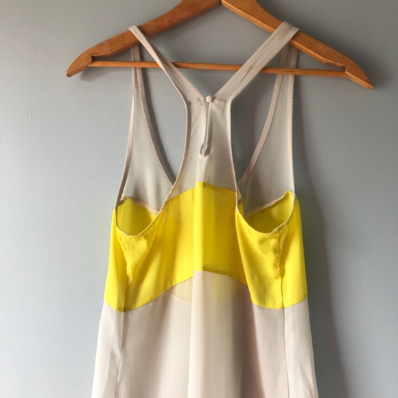 Express yellow and gray tank top - Picture 4 of 4